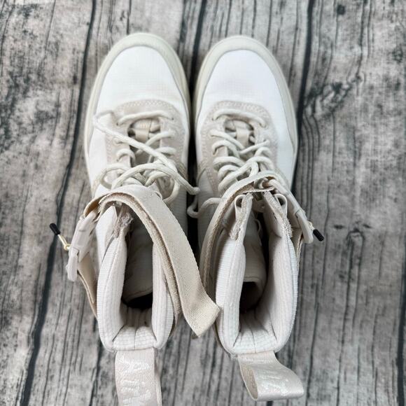 Authentic Dr. Martens Combs Tech II Utility Mens 8 Women’s 9 Off White Boots - Picture 4 of 9